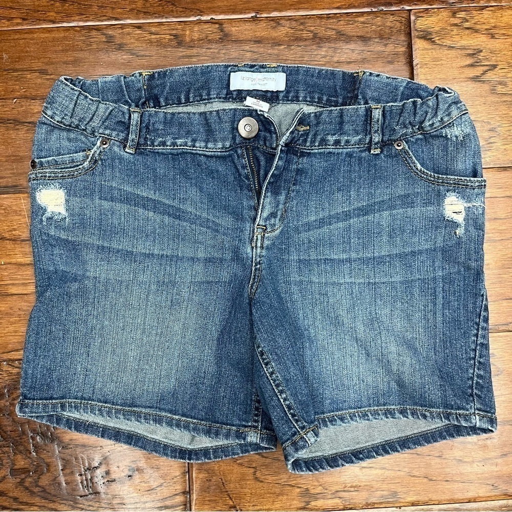 Liz Lange maternity denim shorts
